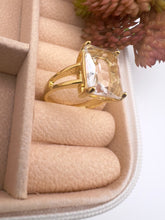 Load image into Gallery viewer, Square fine cut crystal Seductive Collection ring