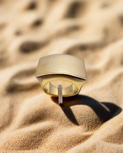 Load image into Gallery viewer, Heavy top square frosted ring