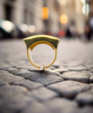 Load image into Gallery viewer, Heavy top square frosted ring