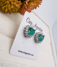 Load image into Gallery viewer, Heart crystal princess earrings