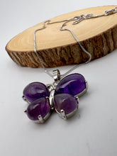 Load image into Gallery viewer, Natural stone butterfly shape necklace