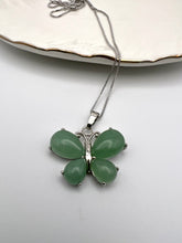 Load image into Gallery viewer, Natural stone butterfly shape necklace