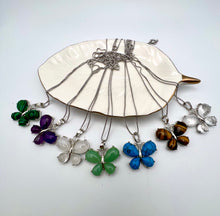 Load image into Gallery viewer, Natural stone butterfly shape necklace