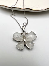 Load image into Gallery viewer, Natural stone butterfly shape necklace