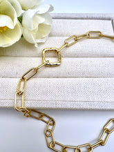 Load image into Gallery viewer, Equal links clasp options short necklace
