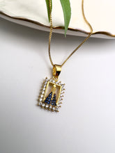 Load image into Gallery viewer, Our Lady of Aparecida square cz necklace
