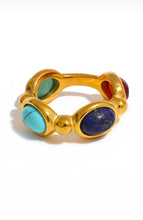 Load image into Gallery viewer, Four natural gemstones ring
