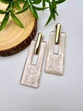 Load image into Gallery viewer, Seductive Collection Acrylic shades of cream options earrings
