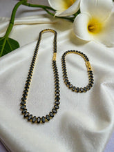 Load image into Gallery viewer, Cz color tennis box clasp choker necklace
