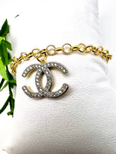 Load image into Gallery viewer, Studded CC pendant link Bracelet
