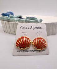 Load image into Gallery viewer, Enameled shell earrings seductive collection
