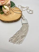 Load image into Gallery viewer, Long tassel snake chain necklace
