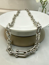 Load image into Gallery viewer, Selfsame Tiffy crescent links necklace
