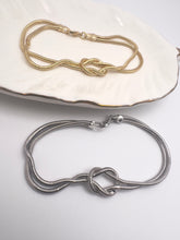 Load image into Gallery viewer, Double mesh snake knot bracelet
