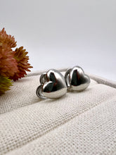 Load image into Gallery viewer, Medium heart clip-on earrings
