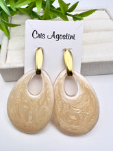 Load image into Gallery viewer, Seductive Collection Acrylic shades of cream options earrings
