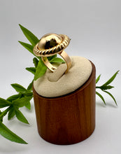 Load image into Gallery viewer, Button ring silver and gold plated
