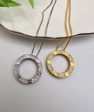 Load image into Gallery viewer, Studded nail cartie pendant necklace
