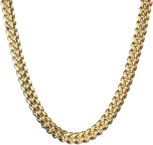 Load image into Gallery viewer, Highly Polished 8 mm Gold Plated Men&#39;s Cuban Chain
