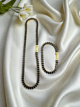 Load image into Gallery viewer, Cz color tennis box clasp choker necklace
