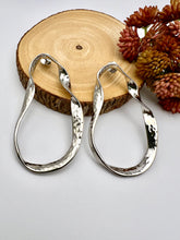 Load image into Gallery viewer, Maxi organic twisted hoop earrings
