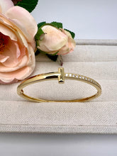 Load image into Gallery viewer, Inspired fine Tify cz lock bracelet
