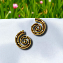Load image into Gallery viewer, Spiral earrings
