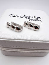 Load image into Gallery viewer, Three golden hearts earrings
