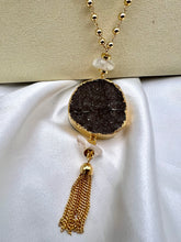 Load image into Gallery viewer, Druzy long necklace
