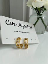 Load image into Gallery viewer, Small Tify hoop earrings
