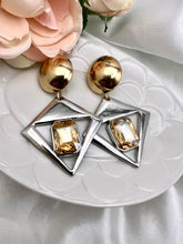 Load image into Gallery viewer, Max geometric zenith gold and silver earrings
