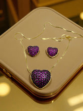 Load image into Gallery viewer, High quality small heart cz color Valentina Set
