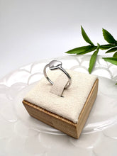 Load image into Gallery viewer, Small delicate heart with diamond detail ring

