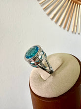 Load image into Gallery viewer, High quality round blue crystal  ring
