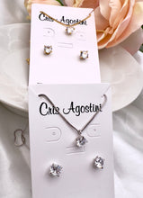 Load image into Gallery viewer, Light point diamond cz classic jewelry set
