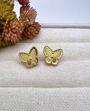 Load image into Gallery viewer, Van Cley Butterfly stud earrings
