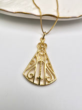 Load image into Gallery viewer, Our Lady big open pendant necklace
