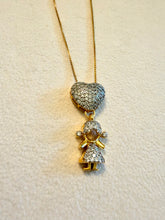Load image into Gallery viewer, Studded single child pendant necklace
