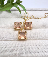 Load image into Gallery viewer, Square cut crystal jewelry set
