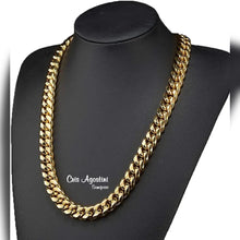 Load image into Gallery viewer, Highly Polished 10 mm Gold Plated Men&#39;s Cuban Chain
