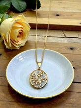 Load image into Gallery viewer, Small round life tree necklace

