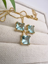 Load image into Gallery viewer, Square cut crystal jewelry set
