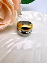 Load image into Gallery viewer, Silver and gold plated organic ring
