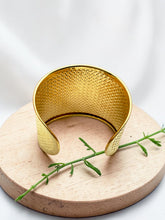 Load image into Gallery viewer, Textured romain cuff bracelet
