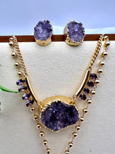 Load image into Gallery viewer, Druzy long necklace
