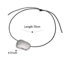 Load image into Gallery viewer, Organic necklace adjustable tie style
