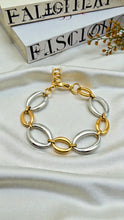 Load image into Gallery viewer, Oval links 2 colors Seductie Collection bracelet

