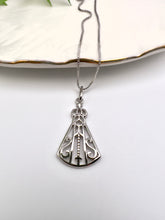 Load image into Gallery viewer, Our Lady of Aparecida small open pendant necklace
