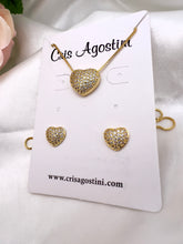 Load image into Gallery viewer, High quality small heart cz studded Valentina set
