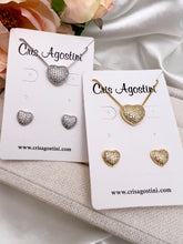 Load image into Gallery viewer, High quality small heart cz studded Valentina set
